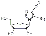 5-Ethynyl-1-(-D-ribofuranosyl)-imidazo-4-carbonitrile Structure