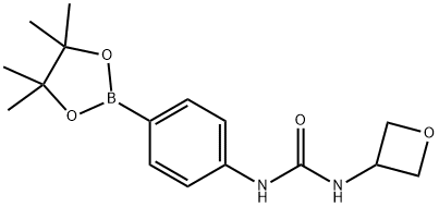 1-(Oxetan-3-yl)-3-(4-(4,4,5,5-tetraMethyl-1,3,2-dioxaborolan-2-yl)phenyl)urea 구조식 이미지