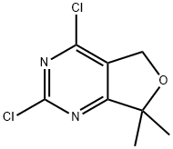 2,4-Dichloro-7,7-diMethyl-5,7-dihydrofuro[3,4-d]pyriMidine 구조식 이미지