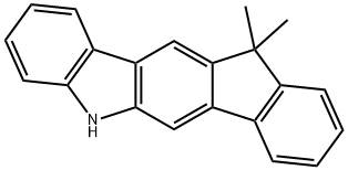 인데노[1,2-b]카르바졸,5,11-디히드로-11,11-디메틸- 구조식 이미지