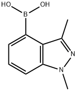 1,3-dimethyl-1H-indazol-4-yl-4-boronic acid Structure