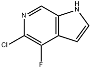 1H-Pyrrolo[2,3-c]pyridine, 5-chloro-4-fluoro- Structure