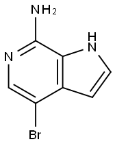 1H-피롤로[2,3-c]피리딘-7-aMine,4-broMo- 구조식 이미지