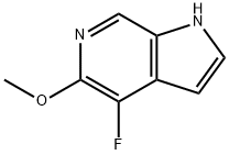 1H-피롤로[2,3-c]피리딘,4-플루오로-5-메톡시- 구조식 이미지
