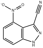 4-nitro-1H-indazole-3-carbonitrile Structure