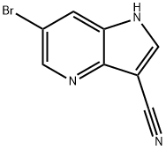 6-broMo-1H-pyrrolo[3,2-b]pyridine-3-carbonitrile Structure
