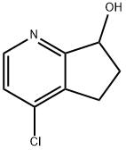 4-Chloro-6,7-dihydro-5H-cyclopenta-pyridin-7-OL  구조식 이미지