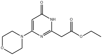 ethyl 2-[4-(morpholin-4-yl)-6-oxo-1,6-dihydropyrimidin-2-yl]acetate 구조식 이미지