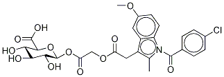 AceMetacin-acyl-β-D-글루쿠로나이드 구조식 이미지