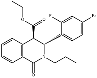 1260606-41-4 (3R,4R)-Ethyl 3-(4-bromo-2-fluorophenyl)-1-oxo-2-propyl-1,2,3,4-tetrahydroisoquinoline-4-carboxylate