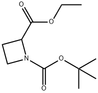 1,2-Azetidinedicarboxylic acid, 1-(1,1-diMethylethyl) 2-ethyl ester Structure