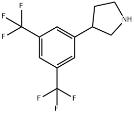 3-[3,5-bis(trifluoroMethyl)phenyl]pyrrolidine 
hydrochloride Structure