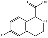 1-이소퀴놀린카르복실산,6-플루오로-1,2,3,4-테트라히드로- 구조식 이미지