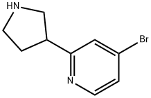 4-broMo-2-(pyrrolidin-3-yl)pyridine 구조식 이미지