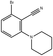 2-BroMo-6-piperidinobenzonitrile Structure