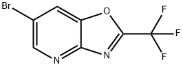 6-Bromo-2-(trifluoromethyl)oxazolo[4,5-b]pyridine Structure
