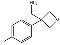 (3-(4-Fluorophenyl)oxetan-3-yl)methanamine Structure