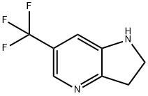 1H-피롤로[3,2-b]피리딘,2,3-디히드로-6-(트리플루오로메틸)- 구조식 이미지