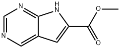 Methyl 7H-pyrrolo[2,3-d]pyrimidine-6-carboxylate Structure