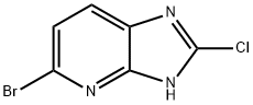 5-BROMO-2-CHLORO-3H-IMIDAZO[4,5-B]PYRIDINE Structure