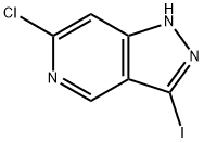 6-클로로-3-요오도-1H-피라졸로[4,3-c]피리딘 구조식 이미지