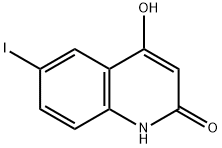 4-Hydroxy-6-iodo-2-quinolinone 구조식 이미지