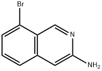 8-broMoisoquinolin-3-aMine 구조식 이미지