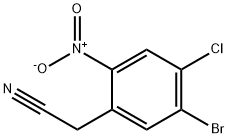 2-(5-브로모-4-클로로-2-니트로페닐)아세토니트릴 구조식 이미지