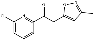 1-(6-Chloropyridin-2-yl)-2-(3-methylisoxazol-5-yl)ethanone 구조식 이미지