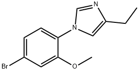 1-(4-broMo-2-Methoxyphenyl)-4-ethyl-1H-iMidazole Structure