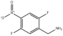 Benzenemethanamine, 2,5-difluoro-4-nitro- Structure