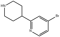 4-broMo-2-(piperidin-4-yl)pyridine Structure