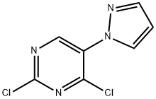 2,4-Dichloro-5-(1H-pyrazol-1-yl)pyrimidine Structure