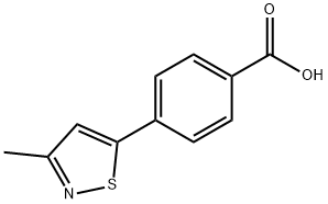 4-(3-Methyl-isothiazol-5-yl)-benzoic acid 구조식 이미지