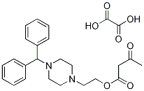 2-(4-DiphenylMethyl-1-piperazinyl)ethyl Acetoacetate Oxalate 구조식 이미지