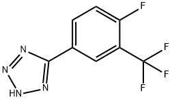 5-[4-플루오로-3-(트리플루오로메틸)페닐]-2H-테트라졸 구조식 이미지