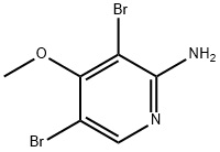 2-PyridinaMine, 3,5-dibroMo-4-Methoxy- Structure