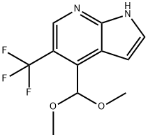 1261365-40-5 4-(Dimethoxymethyl)-5-(trifluoromethyl)-1H-pyrrolo[2,3-b]pyridine