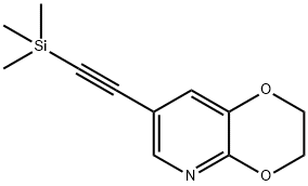 7-((Trimethylsilyl)ethynyl)-2,3-dihydro-[1,4]dioxino[2,3-b]pyridine Structure