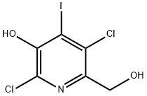 2,5-Dichloro-6-(hydroxymethyl)-4-iodopyridin-3-ol Structure