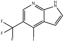 4-Iodo-5-(trifluoromethyl)-1H-pyrrolo[2,3-b]pyridine 구조식 이미지