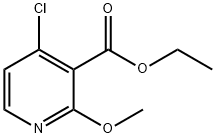 3-Pyridinecarboxylic acid, 4-chloro-2-Methoxy-, Methyl ester Structure