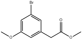 Benzeneacetic acid, 3-bromo-5-methoxy-, methyl ester Structure