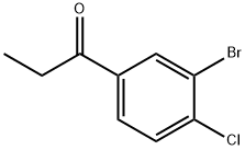 2-Bromo-1-chloro-4-(ethylcarbonyl)benzene Structure