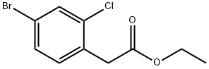 4-Bromo-2-chlorobenzeneacetic Acid Ethyl Ester Structure