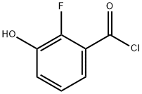 2-fluoro-3-hydroxybenzoyl chloride Structure