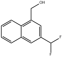 1-Naphthalenemethanol, 3-(difluoromethyl)- Structure