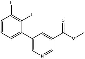 메틸5-(2,3-디플루오로페닐)피리딘-3-카르복실레이트 구조식 이미지