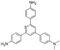 2,6-비스(4-아미노페닐)-4-(4-(디메틸아미노)페닐)티오피릴륨 구조식 이미지