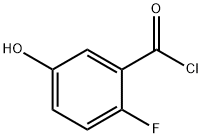 2-fluoro-5-hydroxybenzoyl chloride 구조식 이미지